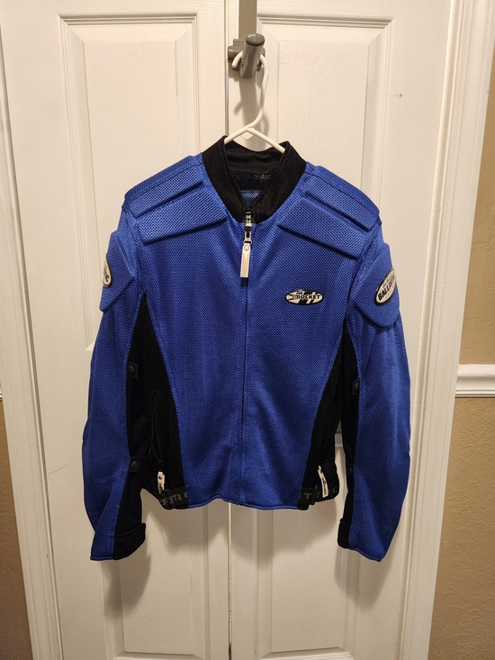 Joe Rocket Other - Joe Rocket Blue Mesh Motorcycle Jacket with Black Logo Patch